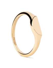 PDPAOLA Originálny pozlátený prsteň Half Circle Mini AN01-C48 56 mm.