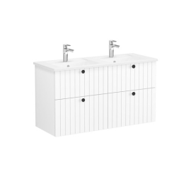 VitrA Root kúpeľňová skrinka s umývadlom 120x67x46 cm biela mat ROOTG120WINTS.