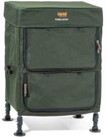 Anaconda organizér do bivaku camp locker.
 •Celkové rozmery: 49 x 35 x 60 cm •Rozmery hornej hlavnej komory: 50 x 35 x 35 cm •Rozmery spodnej hlavnej komory: 50 x 35 x 25 cm •Široké pätky do blata pre extra stabilitu •Pogumované neoprénové rukoväte •Rolovacie okná s elastickým zámkom •Vysoko kvalitné Anaconda zipsy •Skladací mechanizmus pre menšie prepravné rozmery •Prepravné rozmery: 49 x 35 x 49 cm •Materiál: 600D nylon •Hmotnosť 6,3 kg