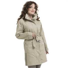 Bushman Damen Übergangsjacke Andrea, Sandbraun XL.
 
 Spezifikationen:
 
 	100 % Baumwolle (Leinwandbindung),
 	Futter: 100 % Polyester,
 	Stoffgewicht: 260 g/m².
 
 GPSR hier.