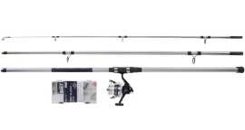 Shakespeare prút salt surf slayer combo set 3,6 m 4-6 oz.
 • Silný grafitový navijak s už plne navinutým vlascom 
 • Prút zo sklených vlákien 
 • Očká s vložkami z oxidu titaničitého 
 • Krabička s koncovým vybavením: 2x montáž pre lov z pobrežia, 2x 3oz záťaž, 5x háčik, 5x korálik, 5x obratlík a 5x obratlík s karabínkou