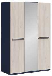 Trojdverová skriňa so zrkadlom lincoln - dub/tmavo modrá.

 

Úložný priestor skrine je vnútri doskou rozdelený na dve časti.

 

Skriňa je zhotovená v dekore dub a v tmavo modrej farbe.

 

Všetok nábytok patriaci do kolekcie Lincoln nájdete nižšie v súvisiacich produktoch