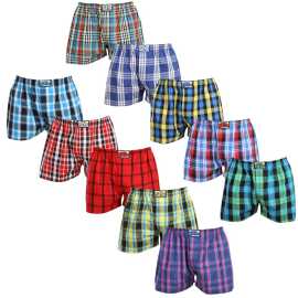 10PACK Herren Boxershorts Styx klassischer Gummizug mehrfarbig (10A103140) XL.
Gönnen Sie sich Stil und Komfort mit den Styx-Shorts für Männer in bunten und originellen Designs.
Weiches Material für ganztägigen Komfort
Die Styx-Shorts bestehen aus 100% Baumwolle, die auch bei ganztägigem Tragen weich und atmungsaktiv ist.
Originelles Design und bequeme Passform
Die Styx-Shorts bringen mit ihren kräftigen Farben und originellen Prints Verspieltheit und einzigartigen Stil in Ihre Garderobe.
Warum Styx-Shorts?

Hergestellt in der Tschechischen Republik mit dem Schwerpunkt auf Qualität und Präzision.


Das Material aus 100% Baumwolle sorgt für Weichheit und Komfort.


Originelle und witzige Designs, die Sie von der Masse abheben werden.

Qualität aus der Tschechischen Republik, das ist Styx-Unterwäsche
Die Unterwäsche von Styx wird vollständig in der Tschechischen Republik hergestellt.
Pflegehinweise für Styx-Shorts
Um die Qualität und den Komfort Ihrer Shorts zu erhalten, beachten Sie bitte die folgenden Hinweise:

Wäscherei: Bei maximal 30 °C waschen, damit die Farben intensiv und die Baumwolle weich bleibt.


Trocknen: Wir empfehlen, sie nicht im Trockner zu trocknen, sondern sie an der Luft trocknen zu lassen.


Bügeln: Für ein glattes Aussehen können Sie die Shorts bei niedriger Temperatur bügeln.

Tip: Werden Sie mit den Tipps in unserem Artikel zum Experten für die Pflege von Dessous und geben Sie Ihren Lieblingsstücken die Pflege, die sie verdienen.