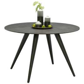 Novel JEDÁLENSKÝ STÔL, antracitová, čierna, 120/76 cm.