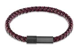 Calvin Klein Nadčasový kožený náramok pre mužov Industrial Facets 35100045.