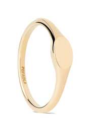 PDPAOLA Originálny pozlátený prsteň Oval Mini AN01-C46 50 mm.