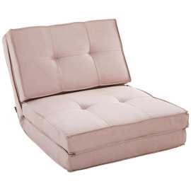 MID.YOU ROZKLADACIE KRESLO, textil, ružová.