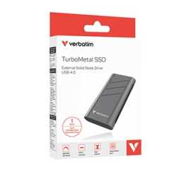 SSD Externí Verbatim TurboMetal SSD, 32021, 1000GB, Nero Backup, Stříbrná, obsahuje USB C, M.2, USB C.
Mac OS X 10.6 alebo vyššíPort USB-C - pre optimálnu rýchlosť použite port USB4 / USB-C a kábel USB4 USB-C.
Kábel USB-C na USB-C 20 cm
Softvér pre zálohovanie Nero (podporuje iba systém Windows)
Softvér pre formátovanie (podporuje iba systém Windows)
Rýchly sprievodca                      