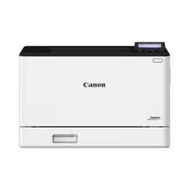 Canon i-SENSYS LBP673Cdw II 7186C007 laserová tlačiareň.


TLAČIAREŇ
Technológia tlače: Farebná laserová tlač
Rozlíšenie tlače: až 1200×1200dpi
Rýchlosť tlače:
* jednostranne: Až 33 str./min (A4), až 60 str./min (A5 na šírku)
* obojstranne: Až 29,5 obr./min (A4)
Doba zahrievania: cca 16,6 sekundy alebo menej od zapnutia
Doba vytlačenia prvého výtlačku:
* farebne: približne 8,37 sekundy alebo menej
* čiernobielo: približne 7,87 sekundy alebo menej
Jazyky tlačiarne: UFRII, PCL5c, PCL6, Adobe® PostScript3
Písma: 45 písiem PCL, 136 písiem PS
Okraje tlače: 5mm hore, dole, vľavo a vpravo

MANIPULÁCIA S MÉDIAMI
Vkladanie papiera (štandardné):
* zásobník na 250 listov
* viacúčelový zásobník s kapacitou 50 listov
Výstup papiera: 150 listov
Typy médií: Bežný papier, recyklovaný papier, silný papier, tenký papier, farebný papier, papier s povrchovou úpravou, dierovaný papier, štítok, pohľadnice, obálka
Veľkosti médií: A4, A5, A5 (na šírku), A6, B5, Legal, Letter, Executive, Statement, OFFICIO, B-OFFICIO, M-OFFICIO, GLTR, GLGL, Foolscap, 16K, pohľadnice, kartotéčny lístok, obálka (COM10, DL, C5, Monarch), užívateľské veľkosti: minimálne 76 × 127 mm až maximálne 216,0 × 356,0 mm
Gramáže médií:
* Zásobník: 60 až 163 g/m2 (až 200 g/m2 u papiera s povrchovou úpravou)
* Viacúčelový zásobník: 60 až 176 g/m2 (až 200 g/m2 u papiera s povrchovou úpravou)

VŠEOBECNÉ
Podporované operačné systémy: Windows; macOS; Linux
Rozhranie: USB 2.0 Hi-Speed, 10BASE-T/100BASE-TX/1000Base-T, Wi-Fi – 802.11b/g/n, bezdrôtové priame pripojenie
Pracovné zaťaženie: maximálne 50000 strán za mesiac
Rýchlosť procesora: 1200 MHz
Pamäť: 1GB
Úložisko: 4GB
Displej: LCD displej s 5 riadkami

Napájanie: 220–240 V (±10 %), 50/60 Hz (±2 Hz)
Spotreba energie:
* maximálne cca 1380W
* pohotovostný režim cca 24W
* režim spánku cca 1W
* typická spotreba elektrickej energie (TEC): 0,31kWh/týždeň
Hlučnosť: Pri prevádzke 65dB alebo menej/Pohotovostný režim 36dB alebo menej
Náhradné kazety:
* 069 čierna (2 100 strán)
* 069H čierna (7 600 strán)
* 069 azúrová (1 900 strán)
* 069H azúrová (5 500 strán)
* 069 purpurová (1 900 strán)
* 069H purpurová (5 500 strán)
* 069 žltá (1 900 strán)
* 069H žltá (5 500 strán)

Rozmery (ŠxHxV): 425×427×300mm (so zásobníkmi)
Hmotnosť: cca 17,1kg