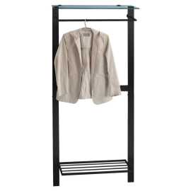 VEŠIAKOVÝ PANEL, sivá, čierna, 80/190/33 cm.