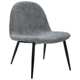Livetastic KRESLO, drevo, kov, textil, sivá, čierna.