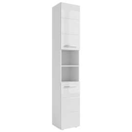 MID.YOU VYSOKÁ SKRINKA, biela s vysokým leskom, biela, 34/190/31 cm.