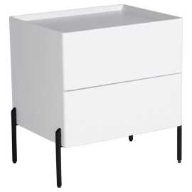 Livetastic NOČNÝ STOLÍK, biela, 50/55/40 cm.