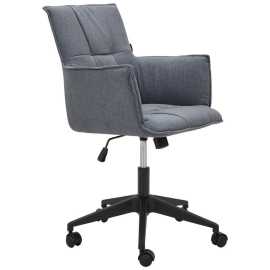 Livetastic OTOČNÁ STOLIČKA, mikrovlákno, sivá, čierna.