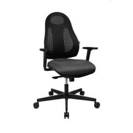 Dieter Knoll OTOČNÁ STOLIČKA, sieťovina, antracitová, čierna.