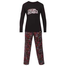 Pánske pyžamo Styx Jáchym (PDP1854) XXL.
Chcete si dopriať maximálne pohodlie pri spánku a relaxácii doma?
Kvalitné materiály pre maximálne pohodlie
Pánske pyžamo Styx je vyrobené z prvotriednych materiálov, ktoré zaručujú pohodlie počas celej noci.
Pohodlný strih a moderný dizajn
Strih pyžama Styx je navrhnutý pre dokonalé pohodlie.
Prečo si vybrať pánske pyžamo Styx?

Prémiové materiály: Bavlnený satén na nohavice, mäkká bavlna na košeľu.
Pohodlný strih: Voľnosť pohybu a maximálne pohodlie.
Česká výroba: Záruka kvality a podpora lokálnych výrobkov.

Kvalita z Českej republiky - to je spodná bielizeň Styx
Značka Styx má viac ako 30 rokov skúseností s výrobou kvalitnej spodnej a domácej bielizne.
Ako sa starať o pyžamo Styx?

Pranie: Per na 30 °C s jemným pracím prostriedkom.
Sušenie: Najlepšie je nechať ho voľne uschnúť, sušičku radšej vynechajte.
Žehlenie: Pokiaľ je potrebné, žehli naruby na nízku teplotu.

Tip: Staňte sa expertom na údržbu spodnej bielizne vďaka tipom v našom článku a doprajte svojim obľúbeným kúskom starostlivosť, akú si zaslúžia.