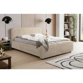 MID.YOU ČALÚNENÁ POSTEĽ, 140/200 cm, prírodná farba.