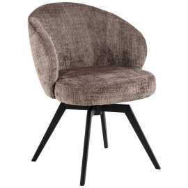 MID.YOU STOLIČKA S PODRÚČKAMI, oceľ, štruktúra, hnedá, čierna.