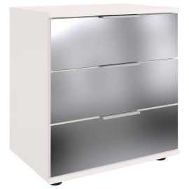 MID.YOU NOČNÝ STOLÍK, číra, biela, 52/58/38 cm.