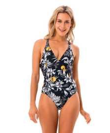 Dámske jednodielne plavky 69SLAM WILD GARDEN TALLY (YMSWGN-PA) M.
