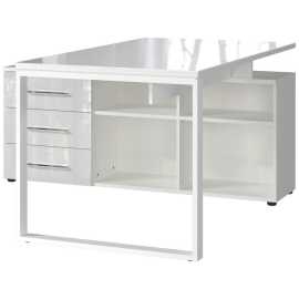 Novel ROHOVÝ PÍSACÍ STÔL, biela, 160/146/76 cm.