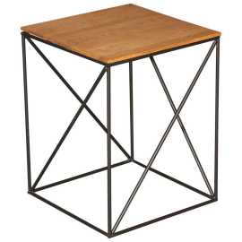 Boxxx PRÍRUČNÝ STOLÍK, divoký dub, čierna, divoký dub.