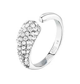 Morellato Blyštivý otvorený prsteň s kryštálmi Design SAYP1401 56 mm.