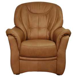 Cantus KRESLO, koža, koňaková.