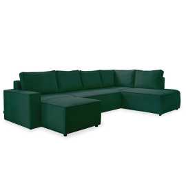 MID.YOU SEDACIA SÚPRAVA, textil, tmavozelená.