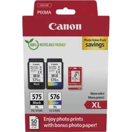 Canon PG-575XL + CL-576XL 5437C004 farebná (CMYK) sada originálne cartridge.
Originálna cartridge = záruka priamo od výrobcu tlačiarne
100 % použitie v tlačiarni - spoľahlivá a bezproblémová tlač
Použitím originálnej náplne predlžujete životnosť tlačiarne
Overená špičková kvalita - jasný a čitateľný text, jemná grafika, kvalitnejšie obrázky
Použitie originálnej kazety ponúka rýchly a vysoký výkon a pritom stabilné výsledky = EFEKTÍVNA TLAČ
Jednoduchá inštalácia a údržba
Zabezpečujeme bezplatnú recykláciu originálnych náplní
Garancia Vašej spokojnosti s použitím našej originálnej náplne

Kód výrobcu: 5437C004