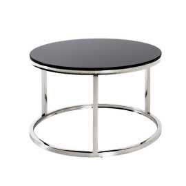 PRÍRUČNÝ STOLÍK, čierna, farba ušľachtilej ocele.