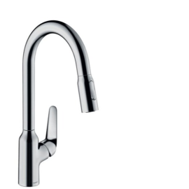 Hansgrohe Focus drezová batéria s vyťahovacou spŕškou, 2 prúdy chróm 71820000.