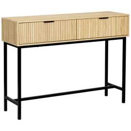 MID.YOU KONZOLOVÝ STOLÍK, prírodná farba, čierna, 100/74,5/30 cm.