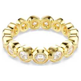 Swarovski Krásny pozlátený prsteň so zirkónmi Imber 5714311 52 mm.