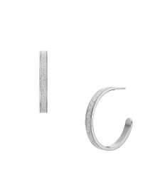 Fossil Oceľové kruhové náušnice JOF01135040.