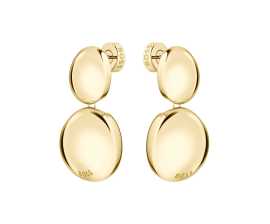 Hugo Boss Fashion visiace náušnice z pozlátenej ocele Nugget 1580714.