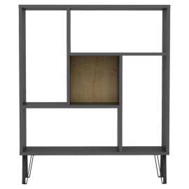 Livetastic REGÁL, antracitová, farba duba, 90/107,8/25 cm.