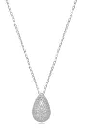 Brosway Strieborný náhrdelník Tear Drop Infinite White Fancy FIW122.