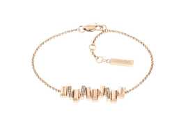 Calvin Klein Štýlový bronzový náramok s ozdobou Luster 35000242.