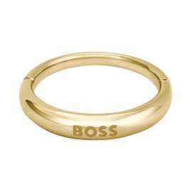 Hugo Boss Minimalistický pozlátený prsteň pre ženy 1580620 52 mm.
