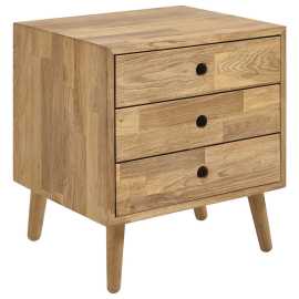 NOČNÝ STOLÍK, dub, farba duba, 42/45/35 cm.