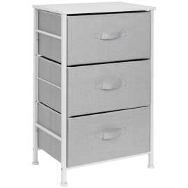 PBJ KOMODA, sivá, biela, 45/71.5/30 cm.