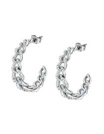 Morellato Oceľové kruhové náušnice s kryštálmi Incontri SAUQ08.