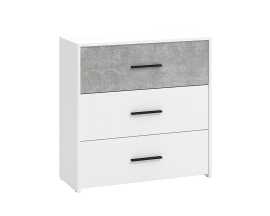 Zásuvková komoda geralt - biela/betón.

 

Komoda štandardnej veľkosti s tromi priestrannými a širokými zásuvkami je ideálnou voľbou do každej miestnosti.

 

Rozmery zásuvkovej komody Geralt sú 80,5x80,5x33cm (š, v, h).

 

Všetky produkty z kolekcie Geralt nájdete nižšie v súvisiacich produktoch.