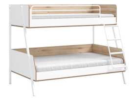 Poschodová posteľ 90x200-120x200cm dylan - biela/dub svetlý.

 

Celkové rozmery konštrukcie činia šírku 210 cm, hĺbku 136 cm a výšku 163 cm.

 

Pre maximálnu flexibilitu pri zariaďovaní miestnosti je možné rebrík umiestniť na ľavú aj pravú stranu.

 

 

Veškerý nábytek patřící do kolekce Dylan najdete níže v souvisejících produktech.