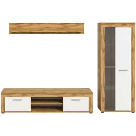 MID.YOU OBÝVACIA STENA, biela, dub wotan.