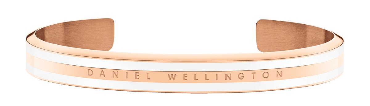 Daniel Wellington Elegantný pevný bronzový náramok Slim Emalie Elan DW0040006 M: 16,6 cm.