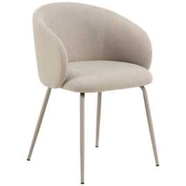 MID.YOU STOLIČKA S PODRÚČKAMI, oceľ, štruktúra, béžová.