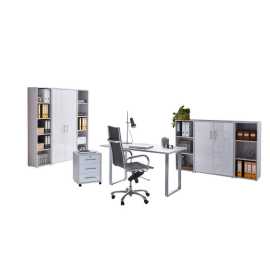 MID.YOU KANCELÁRIA, sivá, biela s vysokým leskom,.