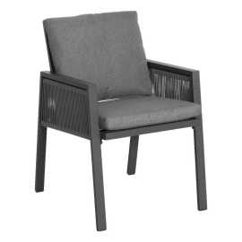 Amatio KRESLO NA TERASU, kov, plast, textil.